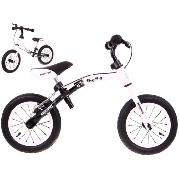 Rowerek biegowy dla dzieci Boomerang SporTrike Biały Nauki jazdy + Zmienny układ ramy